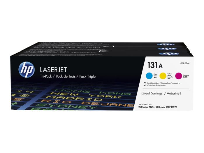 HP Toner 131A CYM Tri pack (U0SL1AM) – 2