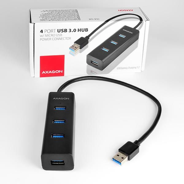 I/O HUB USB3.0 4PORT CHARGING/0.3M HUE-S2B AXAGON – 13