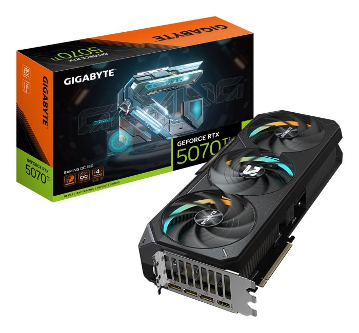 Graphics Card GIGABYTE NVIDIA GeForce RTX 5070 Ti GDDR7 16GB