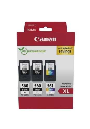 Canon PG-560XL/CL-561XL (3712C009) Rašalinių kasečių komplektas, BK/CMY – 6