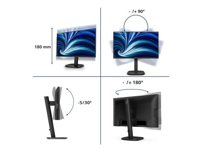 PHILIPS 24inch 1920x1200 100Hz IPS Flat – 5