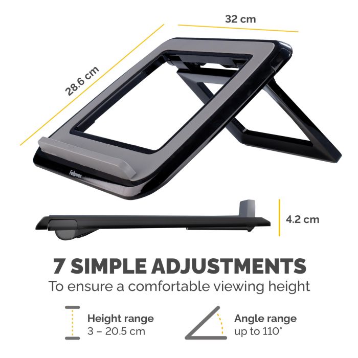 NB ACC STAND QUICK LIFT BLACK/I-SPIRE /17" 8212001 FELLOWES – 4