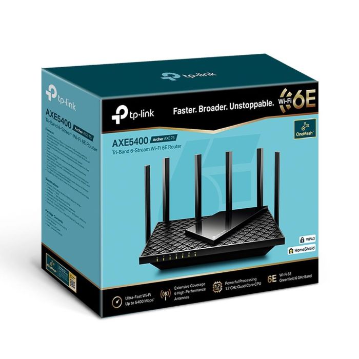 Wireless Router TP-LINK 5400 Mbps ARCHERAXE75 – 4