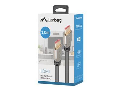 LANBERG HDMI M/M v2.1 cable 1m 8K 60Hz – 3
