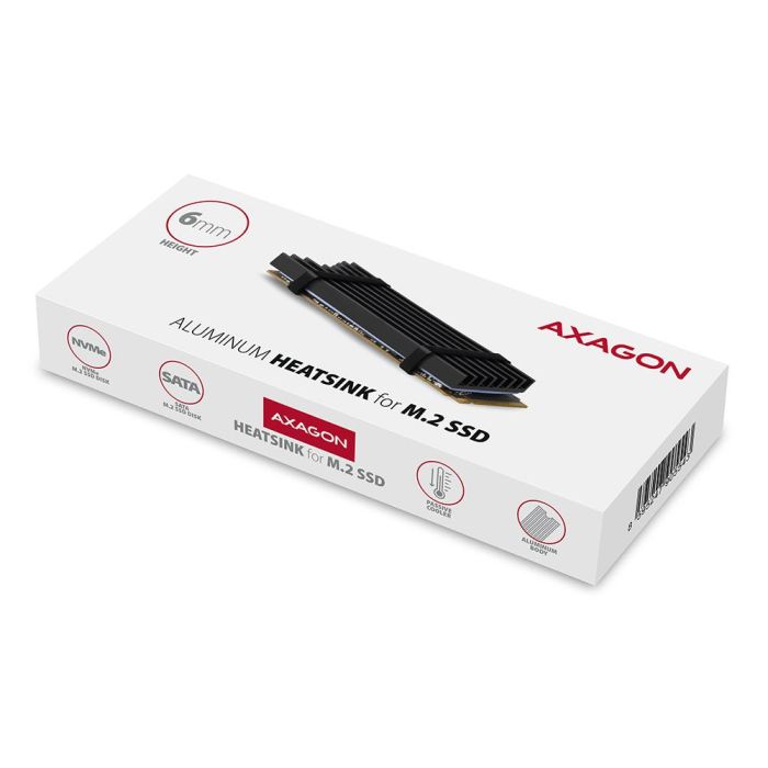 SSD ACC COOLER M.2 2280/6MM CLR-M2L6 AXAGON – 2