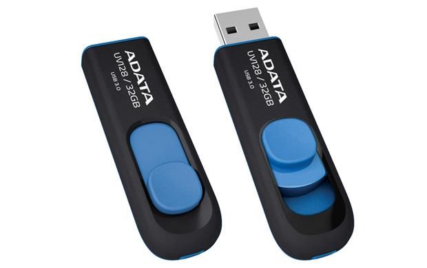 MEMORY DRIVE FLASH USB3 128GB/BLACK AUV128-128G-RBE ADATA – 3