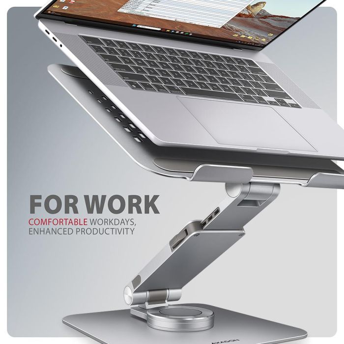 NB ACC STAND 10-17" ROTATING/ALUMINUM STND-LR AXAGON – 11