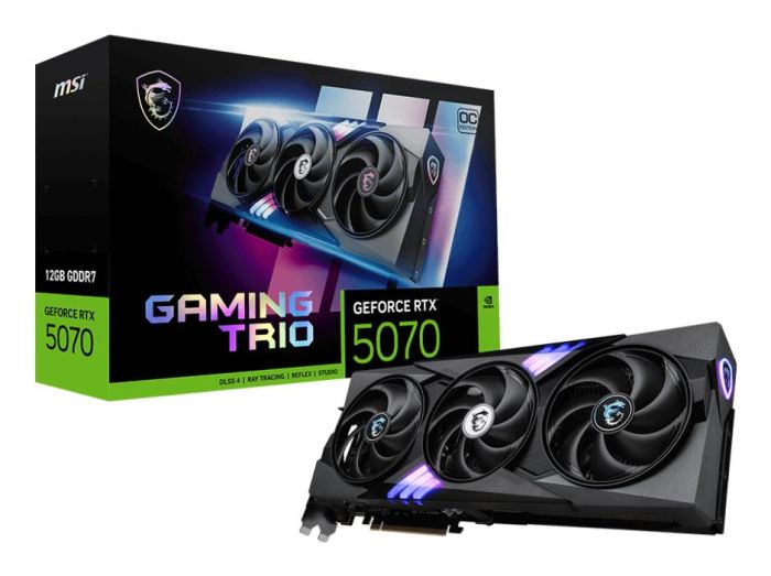 Graphics Card MSI NVIDIA GeForce RTX 5070 GDDR7 12GB