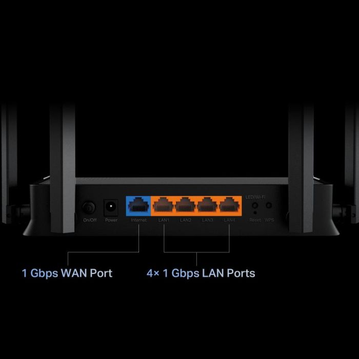 Wireless Router TP-LINK 3600 Mbps ARCHERBE220 – 6