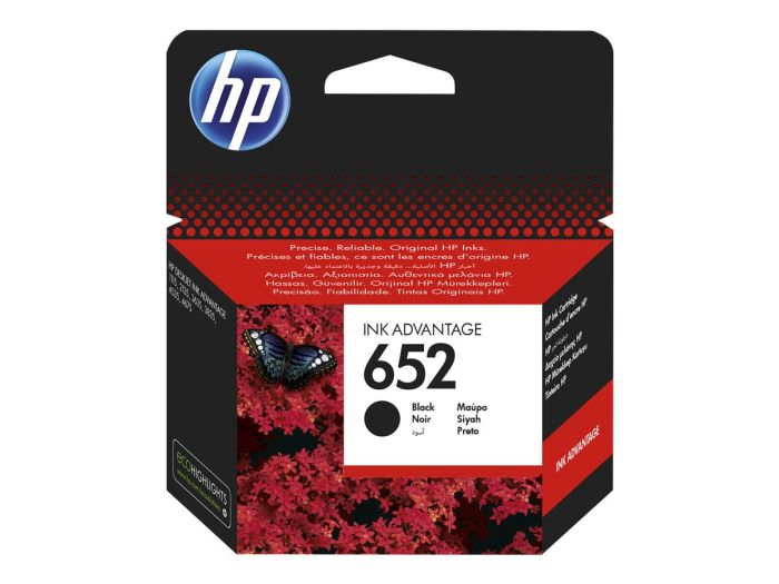 HP 652 Black Original Ink Advantage Cart – 2