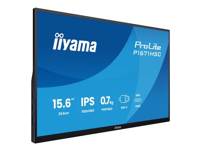 IIYAMA P1671HSC-B1 Portable 15.6inch IPS – 6