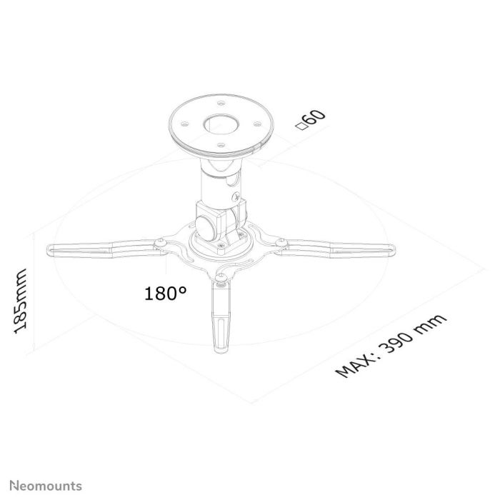 PROJECTOR ACC CEILING MOUNT/18.5CM BEAMER-C50 NEOMOUNTS – 5
