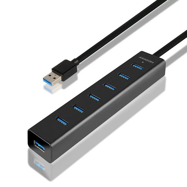 I/O HUB USB3.0 7PORT CHARGING/W/AC 1.2M HUE-SA7BP AXAGON