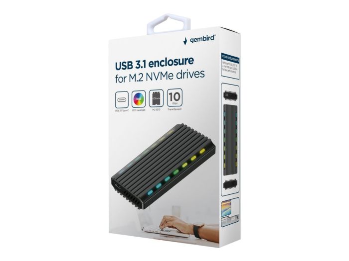 GEMBIRD USB 3.1 enclosure for M.2 NVMe – 2