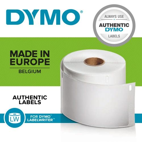 Dymo 99012 (S0722400) Etiketės 36 x 89mm, 2 ritinėliai x 260 etikečių, Balta... – 7