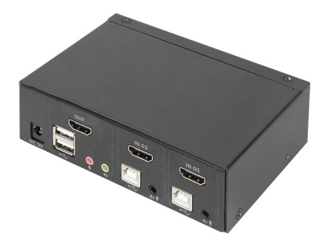 DIGITUS KVM Switch 2x1 HDMI 2-Port – 4