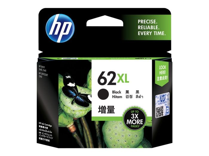 HP 62XL High Yield Black Original Ink Ca – 3