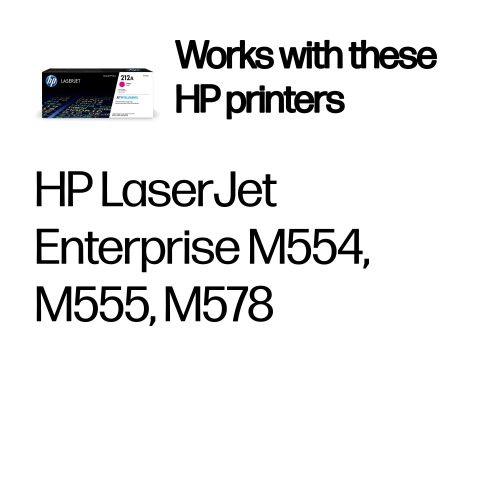 HP 212A (W2123A) Lazerinė kasetė, Purpurinė – 3