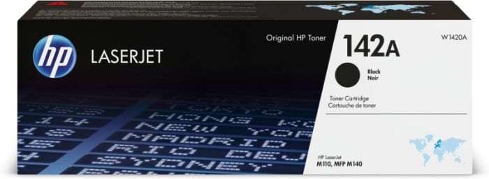 HP 142A (W1420A) Lazerinė kasetė, Juoda