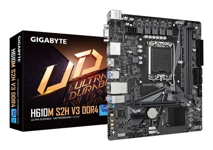 Mainboard GIGABYTE Intel H610 LGA1700 Micro-ATX 1xPCI-Express 3.0 1x DDR4