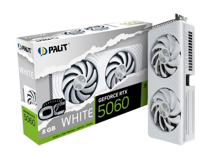 PALIT RTX 5060 WHITE OC 8GB GDDR7 – 2