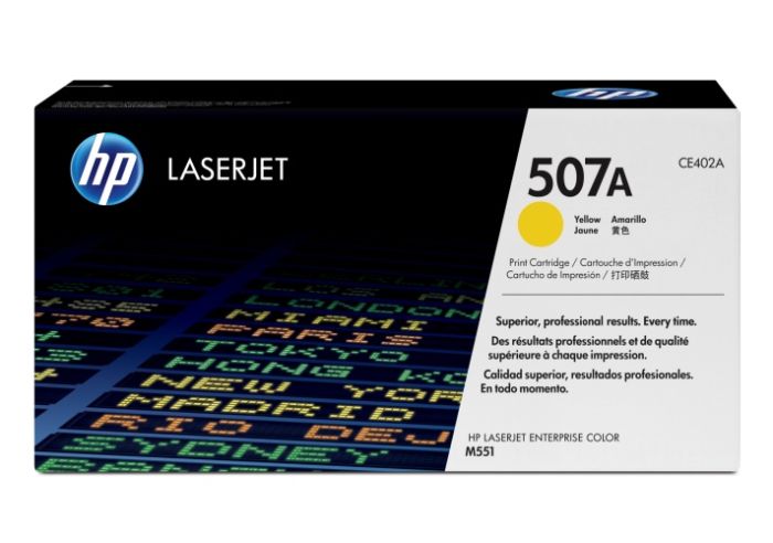 HP 507A (CE402A) Lazerinė kasetė, Geltona