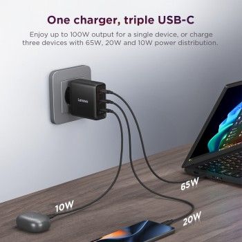 Lenovo Multi-port USB-C 100W Gan Charger – 2