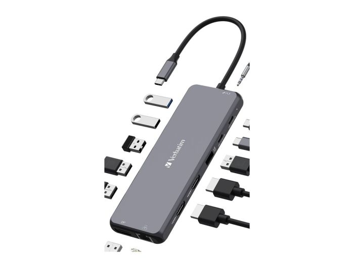VERBATIM USB-C Pro Multiport Hub 13 Port – 9