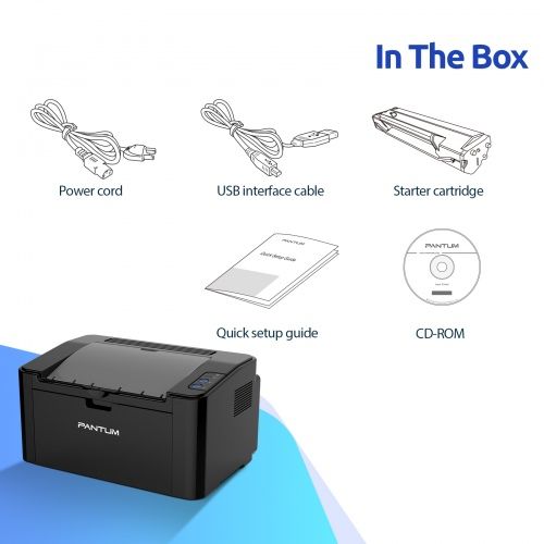 Spausdintuvas lazerinis Pantum P2500W, juodai baltas, A4, Wi-Fi – 5
