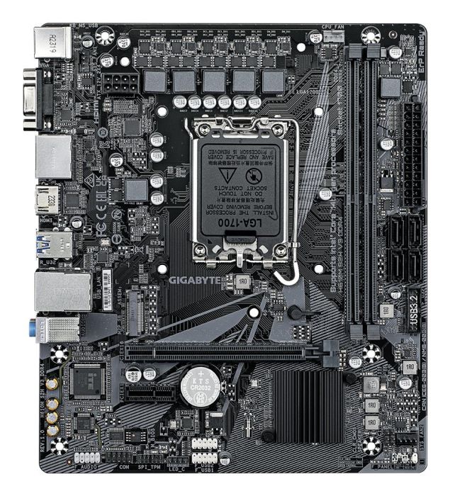 Mainboard GIGABYTE Intel H610 LGA1700 Micro-ATX 1xPCI-Express 3.0 1x DDR4 – 2