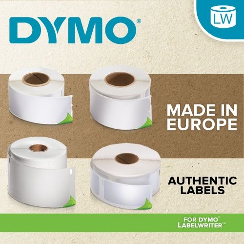Dymo 99014 (S0722430) Etikečių ritinėlis Black on White, 54mm x 101mm, 220 Lipdukų – 9