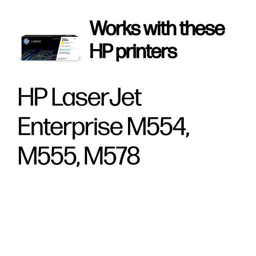HP 212A (W2122A) Lazerinė kasetė, Geltona – 3