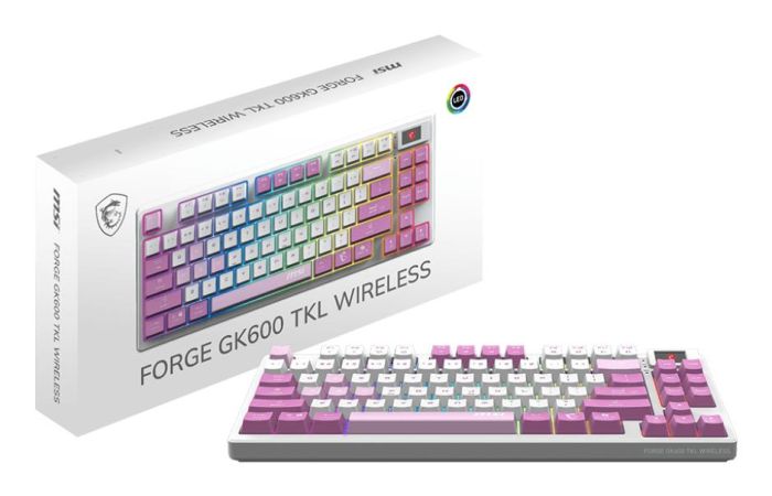 KEYBOARD GAMING VIOLET US/FORGE GK600 TKL W VIOLET MSI – 5