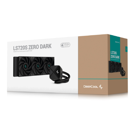 Deepcool Digital Liquid CPU Cooler LS720S ZERO DARK Intel, AMD – 3