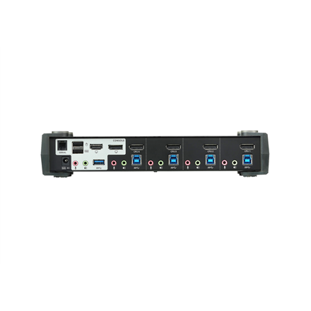 Aten 4-Port USB3.0 4K DisplayPort KVMP Switch with Built-in MST Hub CS1924M – 3