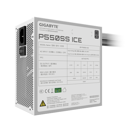 Gigabyte PSU GP-P550SS ICE GEU1 550 W – 6