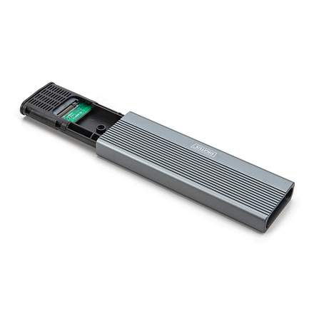 Digitus USB M.2 hard disk enclosure, SSD, external, NVMe, 10Gbps, USB 3.1 10GB – 3