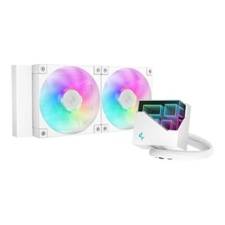 Deepcool Liquid CPU cooler LT240 WH ARGB Intel, AMD
