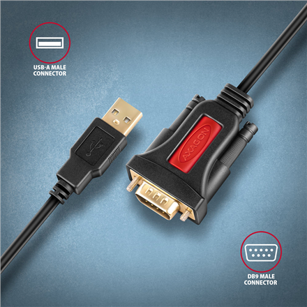 AXAGON USB - SERIAL Active Adapter ADS-1PSN – 2