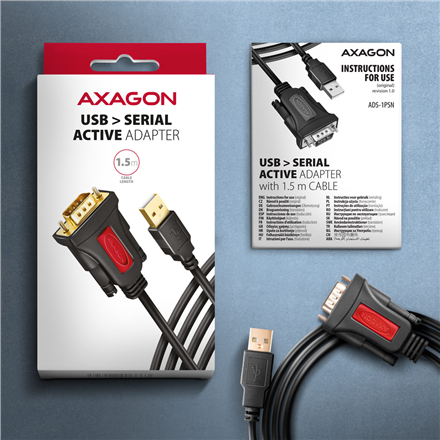 AXAGON USB - SERIAL Active Adapter ADS-1PSN – 6