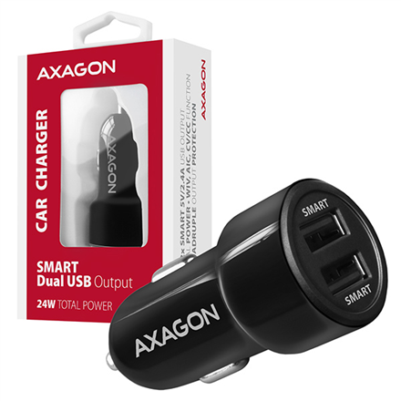 AXAGON Dual car charger, 24W PWC-5V5 – 14