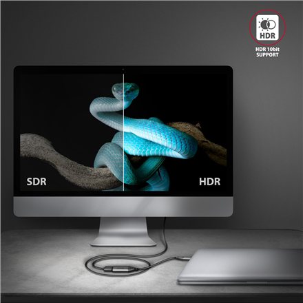 AXAGON Active USB-C to HDMI 0.25 m – 6