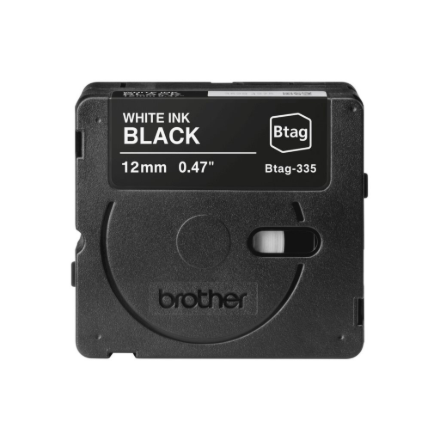 Brother BTAG-335 White on Black – 2