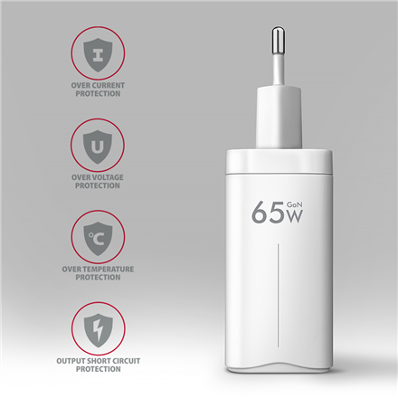 AXAGON GaN wallcharger 3x port (USB-A + 2x USB-C), PD3.0 ACU-DPQ65W – 7