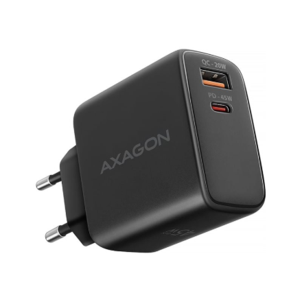 AXAGON GaN wallcharger 2x port (USB-A + USB-C), PD3.0 ACU-PQ45