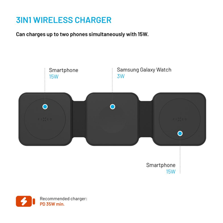 Fixed Wireless Foldable Charger 3in1 Flex for Samsung FIXFLE-SA-BK – 4