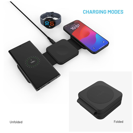Fixed Wireless Foldable Charger 3in1 Flex for Samsung FIXFLE-SA-BK – 7