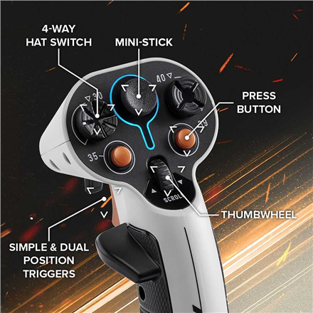 Thrustmaster SOL-R 2 Hosas WW White/Black – 3