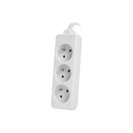 Lanberg Cable Power Strip, 3X French Outlets Quality-Grade Copper, 1.5 m