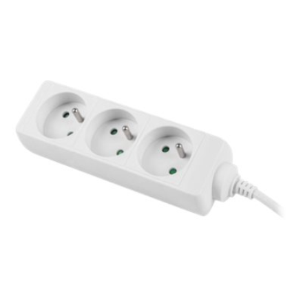 Lanberg Cable Power Strip, 3X French Outlets Quality-Grade Copper, 1.5 m – 2